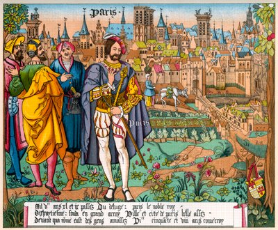 巴黎，十五世纪，1870年。 作者 弗朗兹·凯勒霍芬