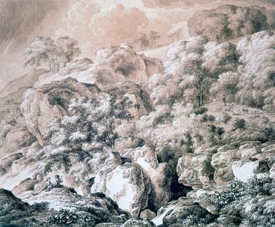 森林景观，1799年 作者 弗朗兹·科贝尔（Franz Kobell）