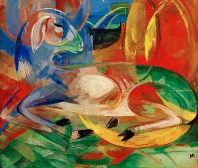 蓝羔羊 作者 弗朗兹·马克（Franz Marc）