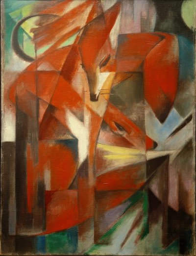 狐狸 作者 Franz Marc