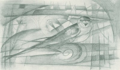 一只燕子 作者 弗朗兹·马克（Franz Marc）