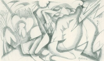 弗朗茨-马克 - 野外写生 - 第 19 张 作者 弗朗兹·马克（Franz Marc）