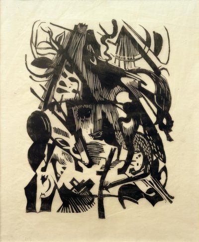 狼的诞生 作者 弗朗兹·马克（Franz Marc）
