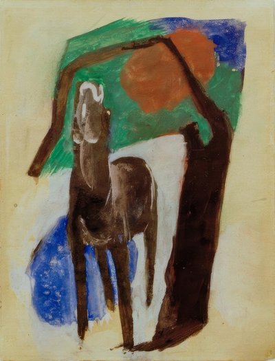 哭马 作者 弗朗兹·马克（Franz Marc）