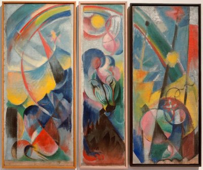 彩虹风景-彩虹风景（神话生物） 作者 弗朗兹·马克（Franz Marc）