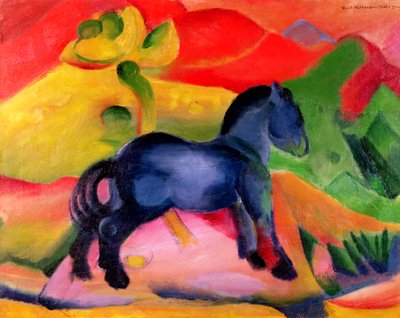 小蓝马，1912年 作者 Franz Marc
