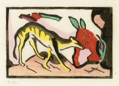 神话动物 作者 弗朗兹·马克（Franz Marc）