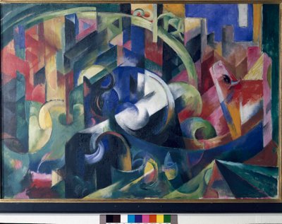 用牛画 作者 弗朗兹·马克（Franz Marc）