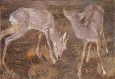 黄昏的鹿 作者 弗朗兹·马克（Franz Marc）