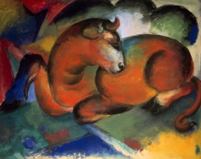 红牛 作者 弗朗兹·马克（Franz Marc）