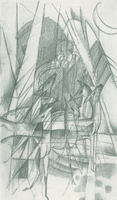 Rotwild 作者 弗朗兹·马克（Franz Marc）