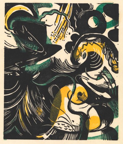 创世故事 II 作者 弗朗兹·马克（Franz Marc）