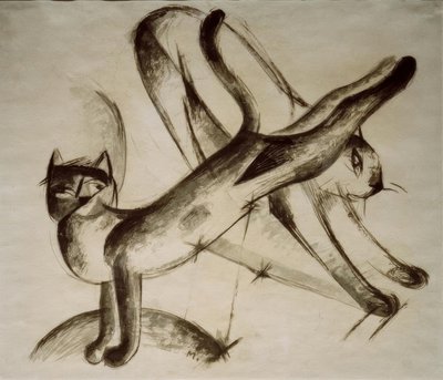 玩猫 作者 弗朗兹·马克（Franz Marc）