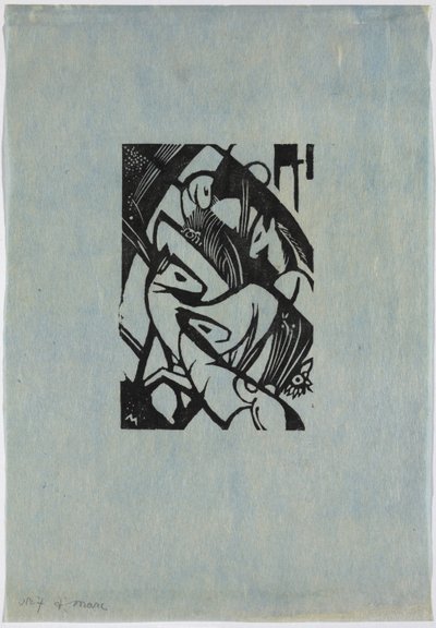 跳马 作者 弗朗兹·马克（Franz Marc）