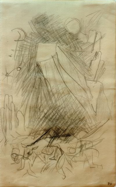 落山 作者 弗朗兹·马克（Franz Marc）