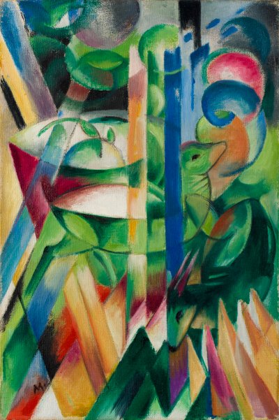 小山羊 作者 弗朗兹·马克（Franz Marc）