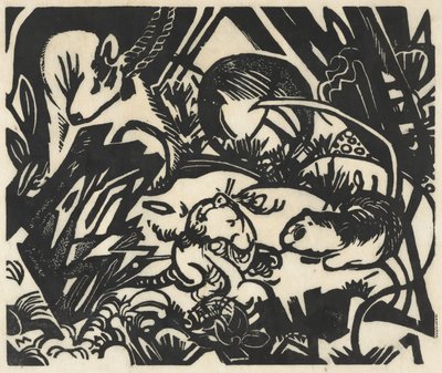 动物传说 作者 弗朗兹·马克（Franz Marc）