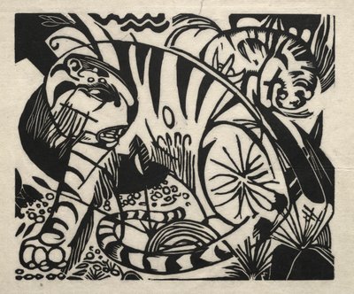 老虎 作者 弗朗兹·马克（Franz Marc）