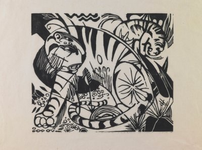 老虎 作者 弗朗兹·马克（Franz Marc）