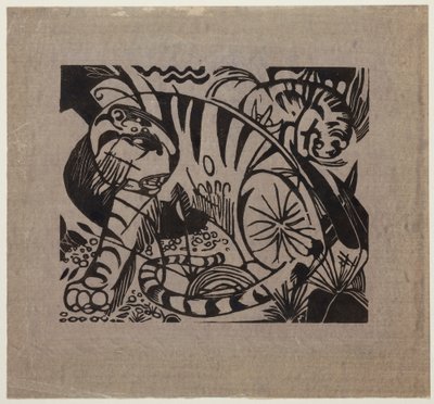 老虎 作者 弗朗兹·马克（Franz Marc）