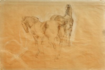 两匹马 作者 弗朗兹·马克（Franz Marc）