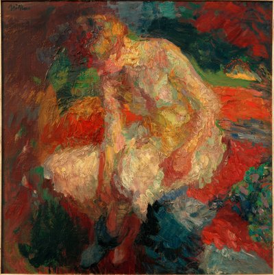 Sitzender Akt beim Ankleiden 作者 弗兰兹·诺尔肯