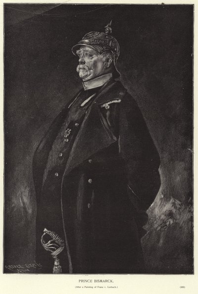Otto von BIsmarck 作者 弗朗兹·塞拉夫·冯·伦巴赫