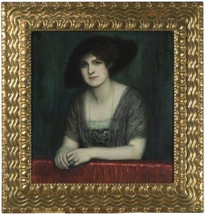戴深色帽子的玛丽，约1916年。 作者 弗朗茨·斯塔克·里特·冯