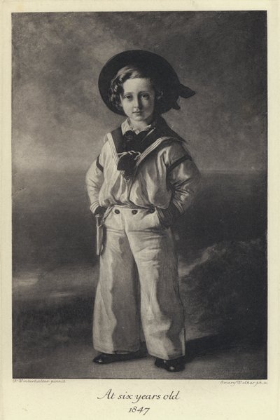 国王爱德华七世小时候，6岁 作者 弗朗茨·泽维尔·温特哈尔特（之后）