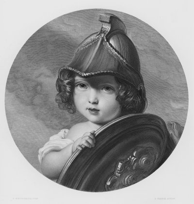 亚马逊》，海伦娜公主殿下的肖像，来自皇家收藏的图片（雕刻）。 作者 弗朗茨·泽维尔·温特哈尔特（之后）