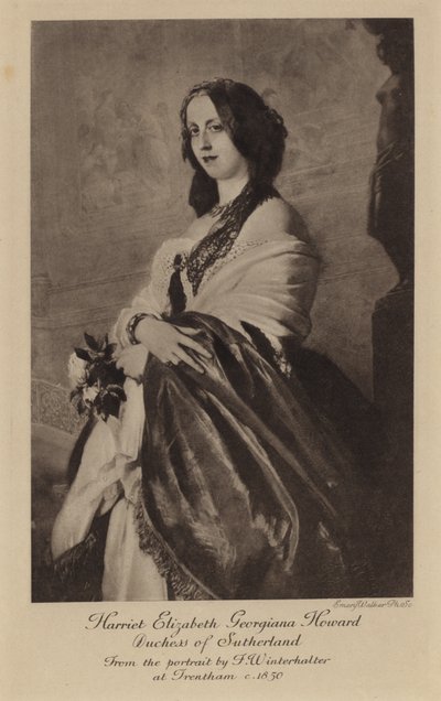 Lady Harriet Elizabeth Georgiana Howard（凹版印刷） 作者 弗朗茨泽维尔温特哈尔特