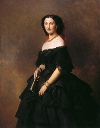 公爵夫人Chernysheva 1826-1902年的Elizaveta Alexandrovna Baryatinskaya公爵夫人的画像。 作者 弗朗茨泽维尔温特哈尔特