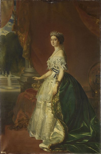 欧仁妮·蒙蒂荷（Eugéniede Montijo）肖像1826-1920，法国女皇，1853年 作者 弗朗茨泽维尔温特哈尔特