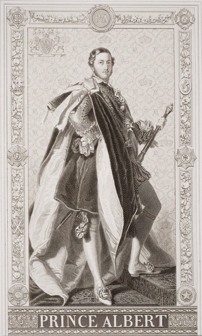 阿尔伯特亲王（1819-61）来自“英国和苏格兰历史插图”第二卷 作者 弗朗茨泽维尔温特哈尔特