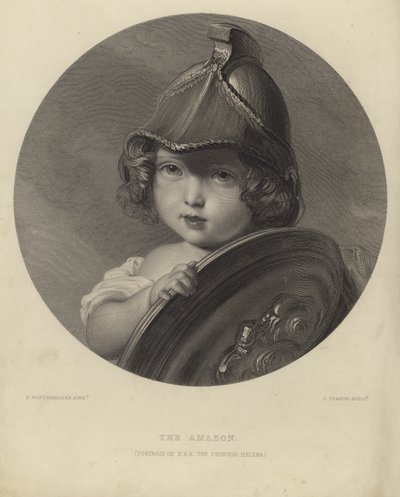 海伦娜公主为亚马逊 作者 Franz Xaver Winterhalter