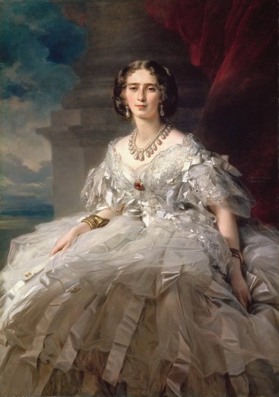 Princesse Tatiana Youssoupov (Ioussoupov, Youssoupoff) - 公主 Tatiana Yusupova (1828-1879) 的肖像，由 Winterhalter, Franz Xavier (1805-1873)。 布面油画，c。 1858 年。尺寸：148x104 厘米。 国家冬宫，圣彼得堡 作者 弗朗茨泽维尔温特哈尔特