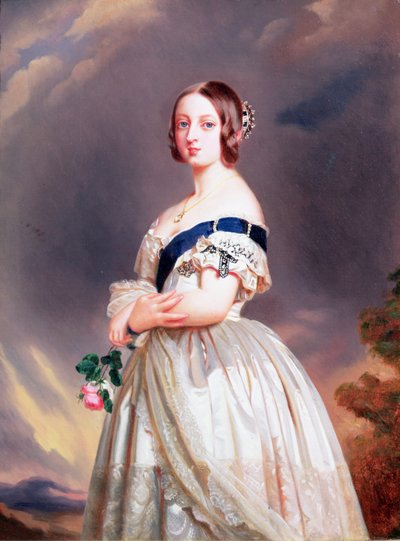 维多利亚女王（1819-1901）1842年 作者 弗朗茨泽维尔温特哈尔特