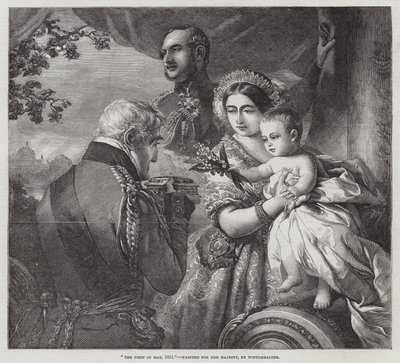 1851年5月1日，为女王陛下画画 作者 弗朗茨泽维尔温特哈尔特
