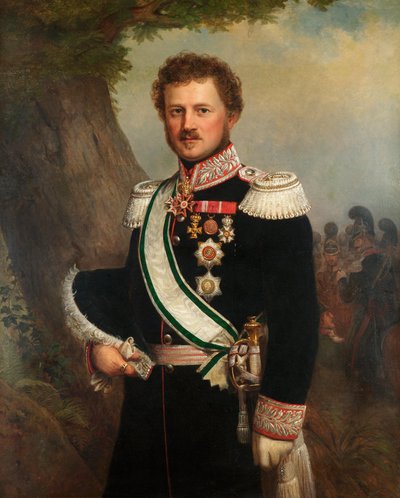 埃米尔，黑森和莱茵王子的肖像，1790-1858，约1850。 作者 Franz Xaver Winterhalter School of.