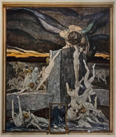 西蒙尼狂人》，《地狱》，第十九章 作者 弗兰兹·冯 (1866-1924) 拜罗斯