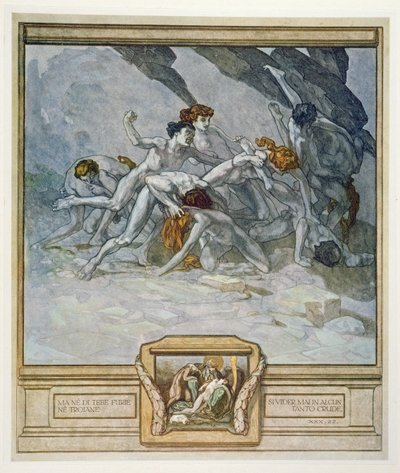 Dante&39;s&39;Divine Comedy&39;，Inferno，Canto XXX：1921年的插图 作者 弗朗兹·冯·贝罗斯