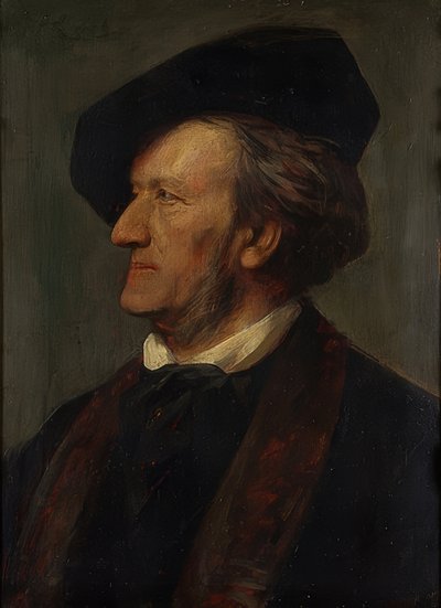 作曲家理查德·瓦格纳（Richard Wagner，1813-1883）的肖像。 1871年 作者 弗朗兹·冯·伦巴赫