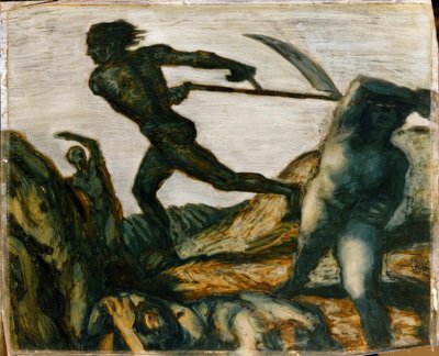 弗朗茨·冯·斯塔克（Franz von Stuck），《收割者-绘画》，约1923年 作者 弗朗兹·冯·斯塔克