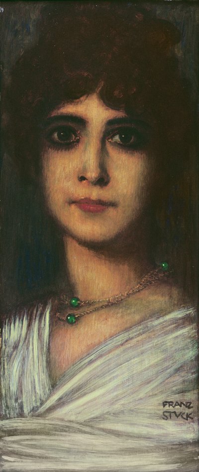 一个女人的肖像（油） 作者 Franz von Stuck