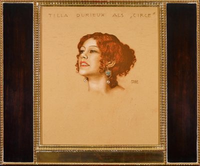 Tilla Durieux (1880-1971) 饰演 Circe - Franz-Ritter (Franz Ritter) von Stuck (1863-1928)。 纸板上的粉彩 作者 弗朗兹·冯·斯塔克