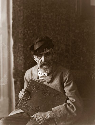 意大利画家Domenico Morelli（1826-1901）的肖像 作者 弗拉特利·阿利纳里（Fratelli Alinari）