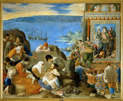 1625年收复巴伊亚......（布面油画） 作者 Fray Juan Batista Maino或Mayno