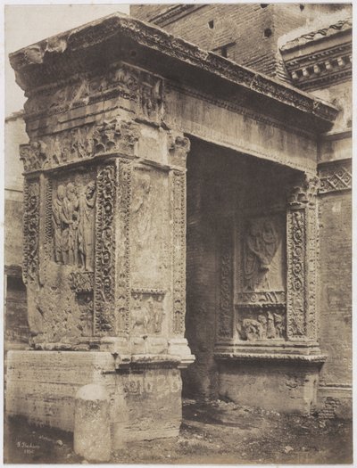 戈德史密斯拱门，罗马，1850年。 作者 弗雷德里克·弗拉赫龙