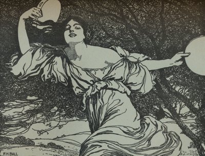 巴坎特（Bacchante），约20世纪1914-1915年 作者 弗雷德·哈默斯利·鲍尔
