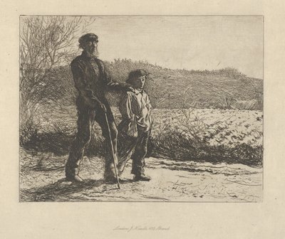 盲人》 《路人甲》，1863年。 作者 弗雷德·沃克